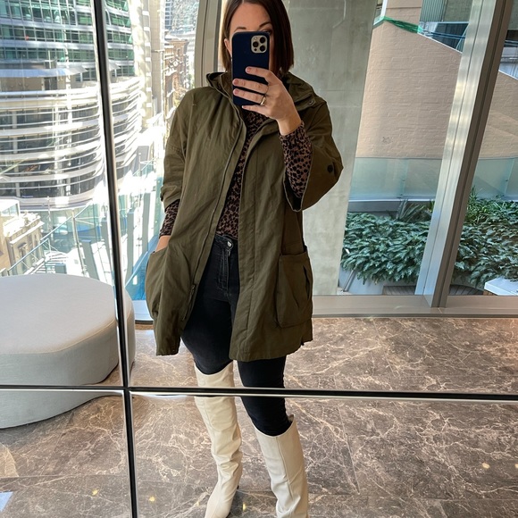 Zara Basic Khaki Parker - Size XS - Picture 7 of 11